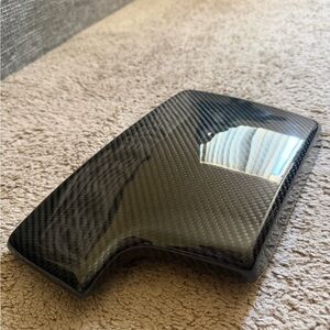 BMW Center Console Glossy Carbon Fiber Cover Panel